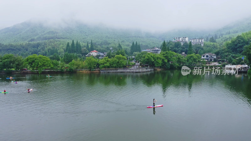 湖州莫干山劳岭水库皮划艇