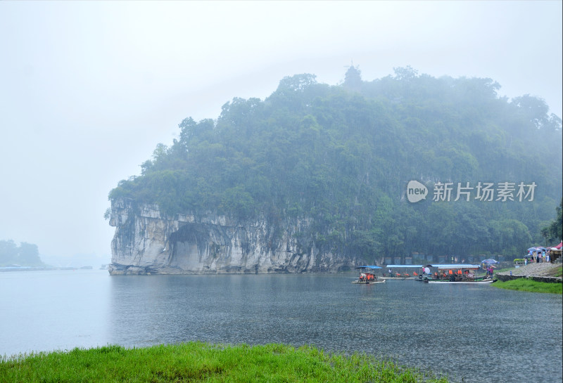 广西桂林漓江象鼻山 漓江山水