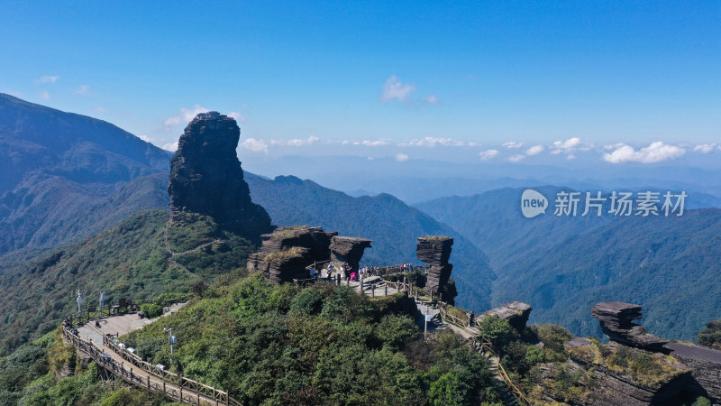 航拍贵州梵净山自然遗产大美风光