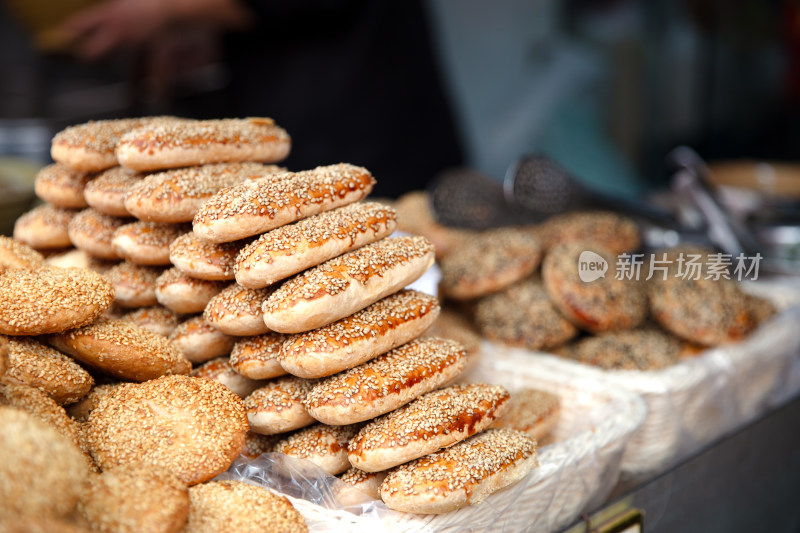 美食烤烧饼