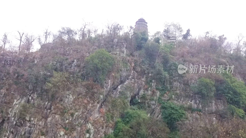 山脉塔自然风景