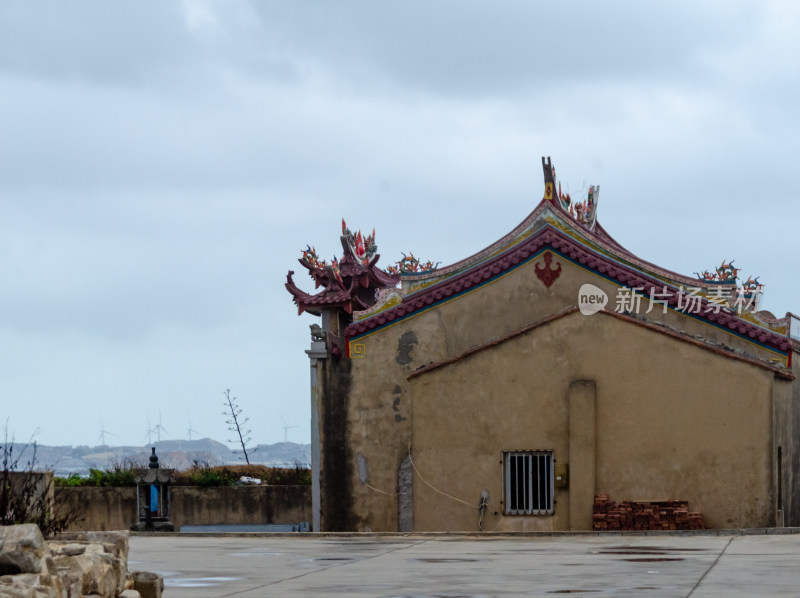 福建平潭岛上海边的临海宫道观