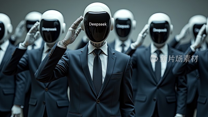 Deepseek机器人敬礼