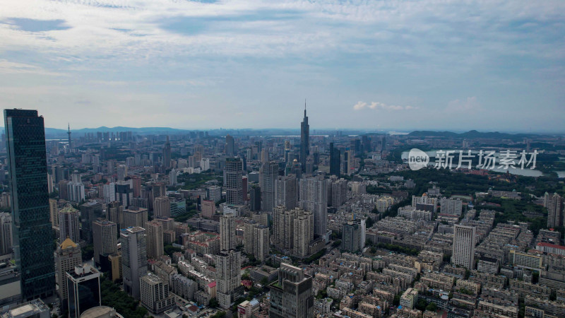 江苏南京城市风光高楼建筑航拍图