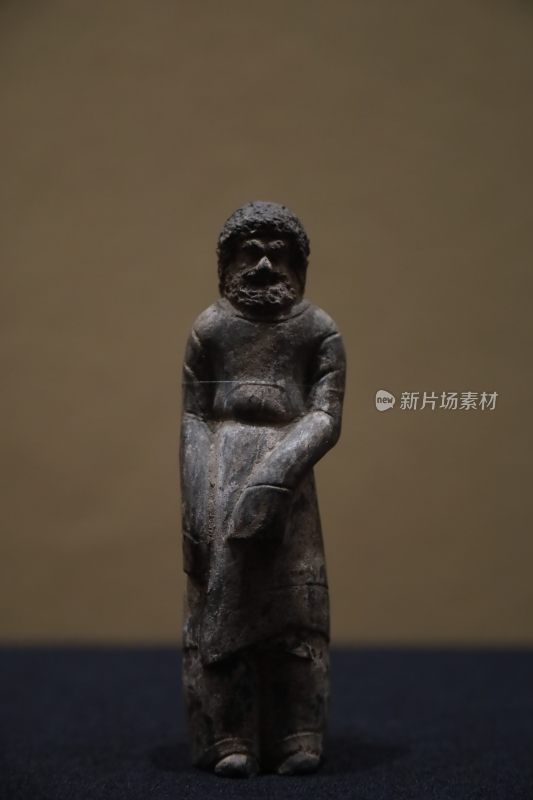 古代人物雕像特写