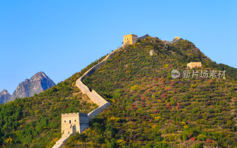 万里长城秋天自然风景