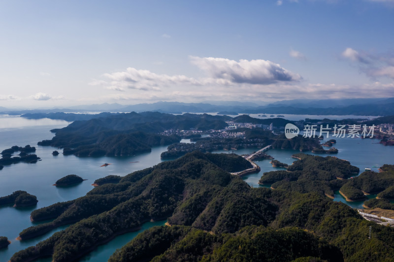 浙江杭州千岛湖航拍