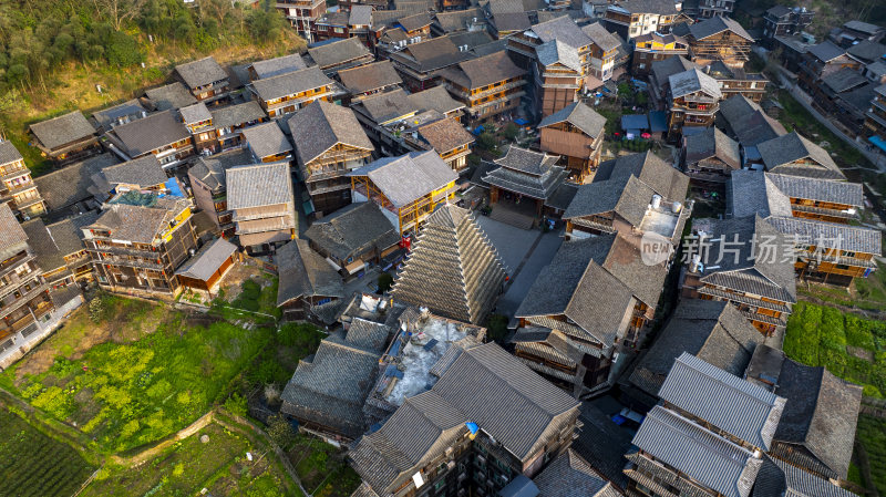 广西柳州市程阳八寨春天风光