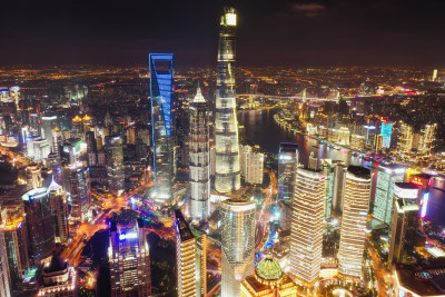 上海陆家嘴城市夜景