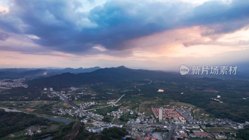 广东韶关丹霞山5A景区日出日落晚霞航拍