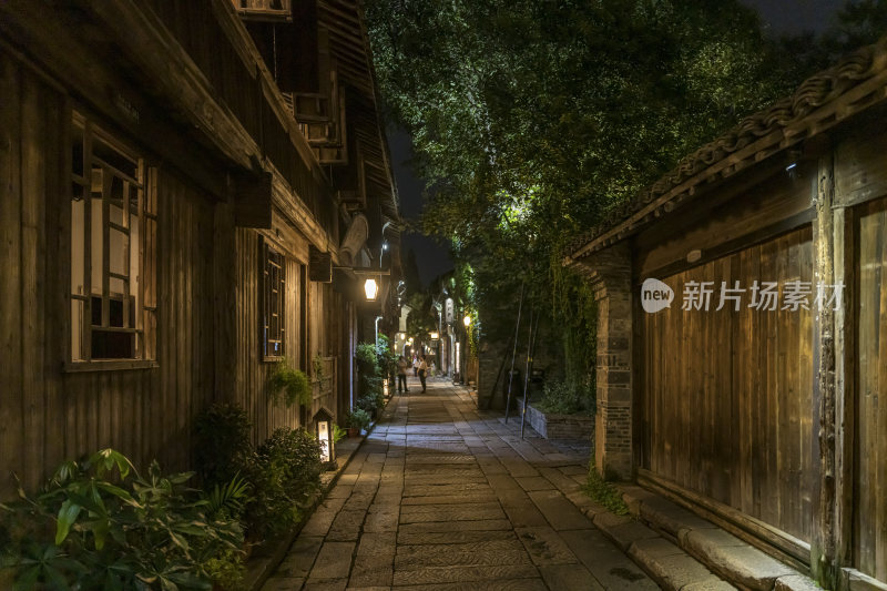 浙江嘉兴乌镇西栅夜景