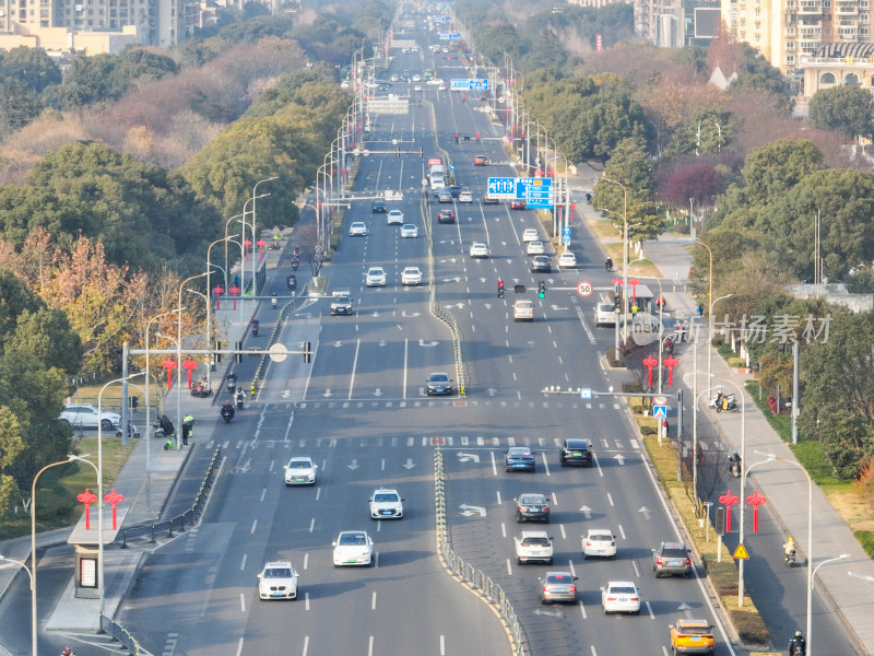 城市里的新春氛围