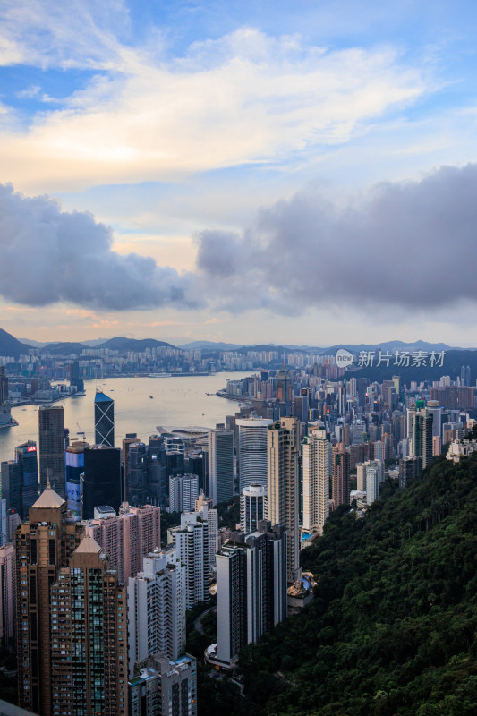 香港城市风光全景