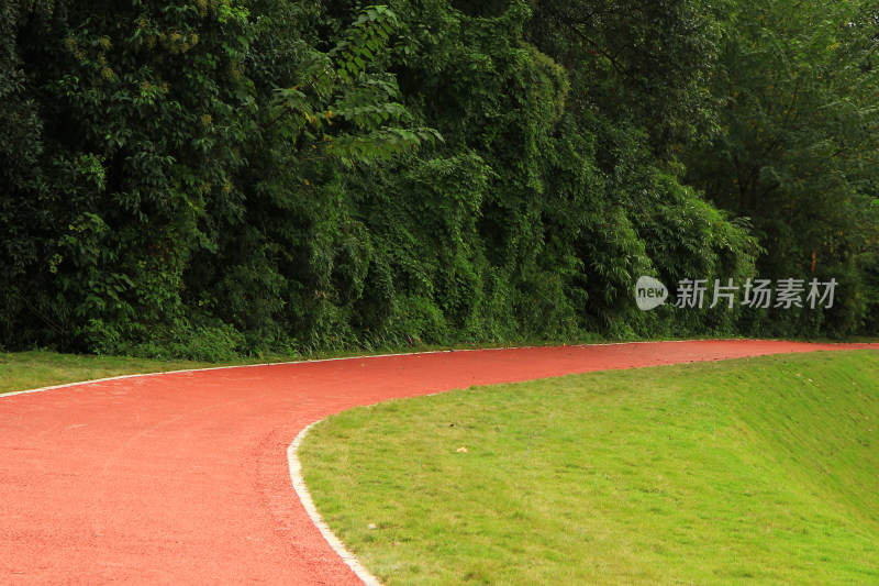 成都绿道骑行道路素材