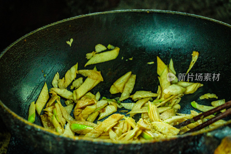 茭白菜肴特写