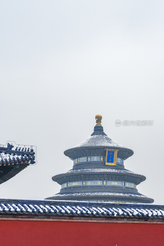 天坛雪景，古建筑的冬日之美