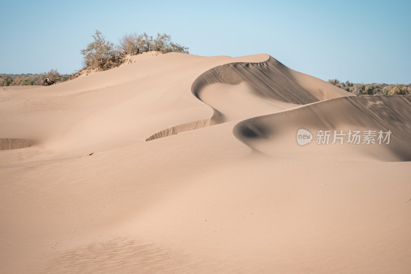 沙漠无人区荒漠黄昏荒凉戈壁