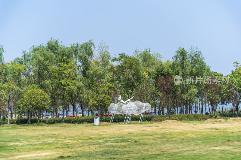 武汉江夏区悦湖公园风景