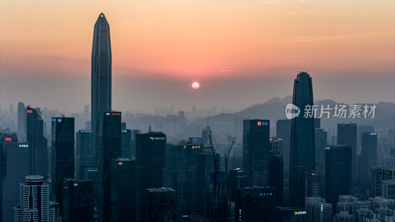 深圳福田中心区建筑群