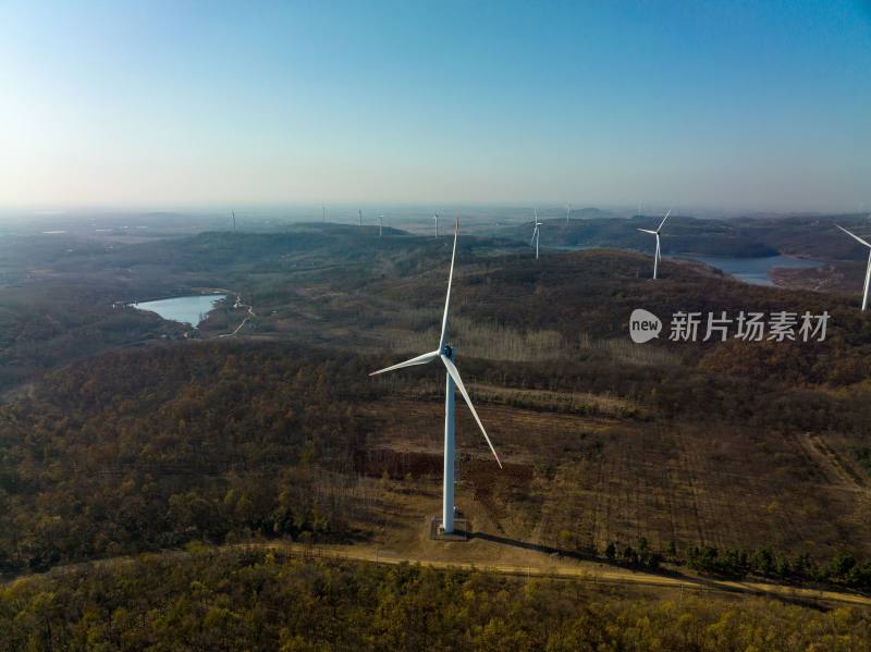 风力发电场全景