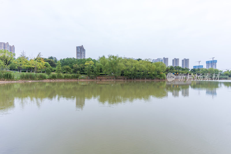 武汉江夏区韵湖湿地公园风景