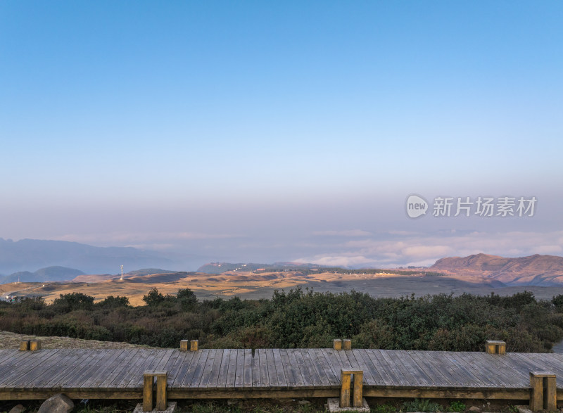 贵州六盘水坡上草原风景风光