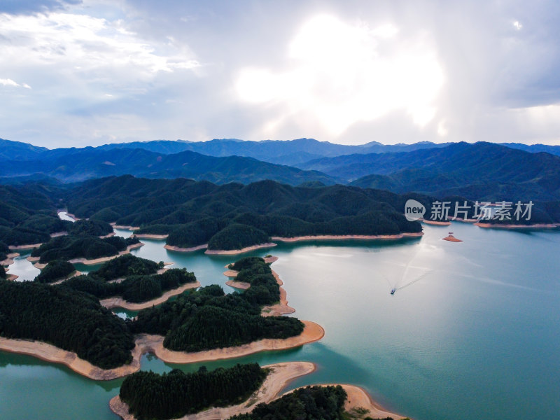 湖南衡阳天堂湖风光航拍