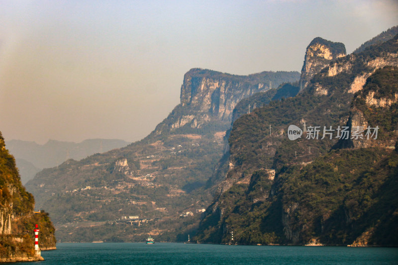 两坝一峡三峡大坝坝区西陵峡长江三峡风光