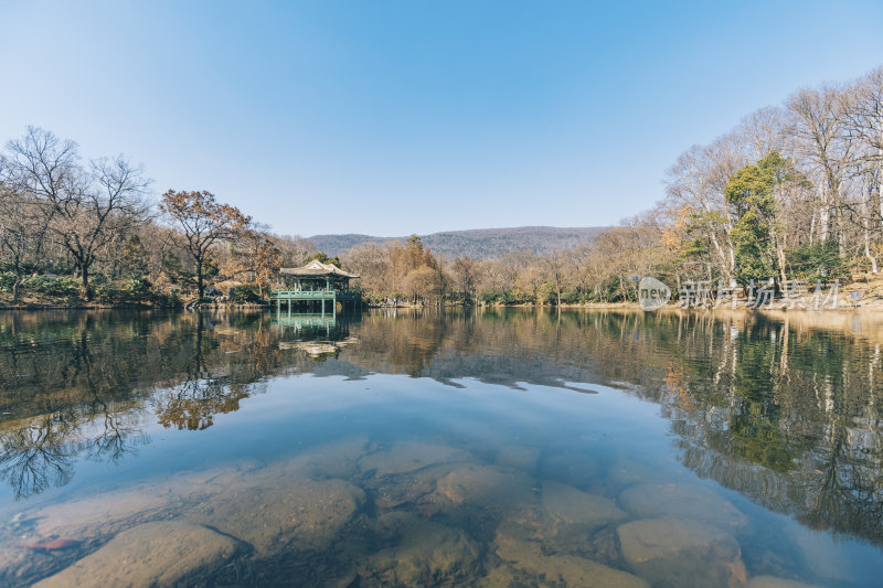 江苏南京钟山风景区-流徽榭