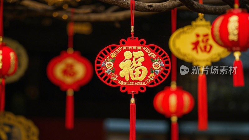 新年春节灯笼中国结福饰品挂件