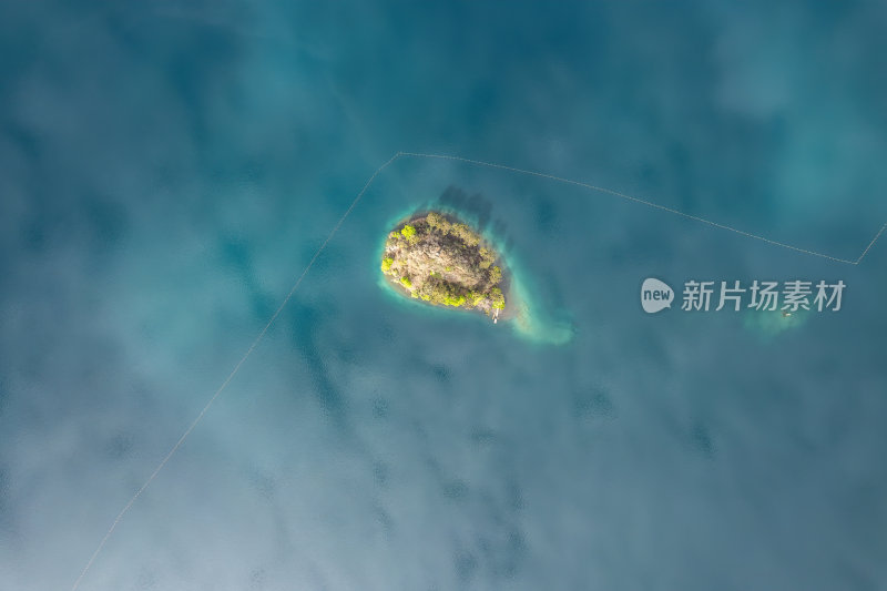 云南丽江泸沽湖摩梭族美景高空航拍