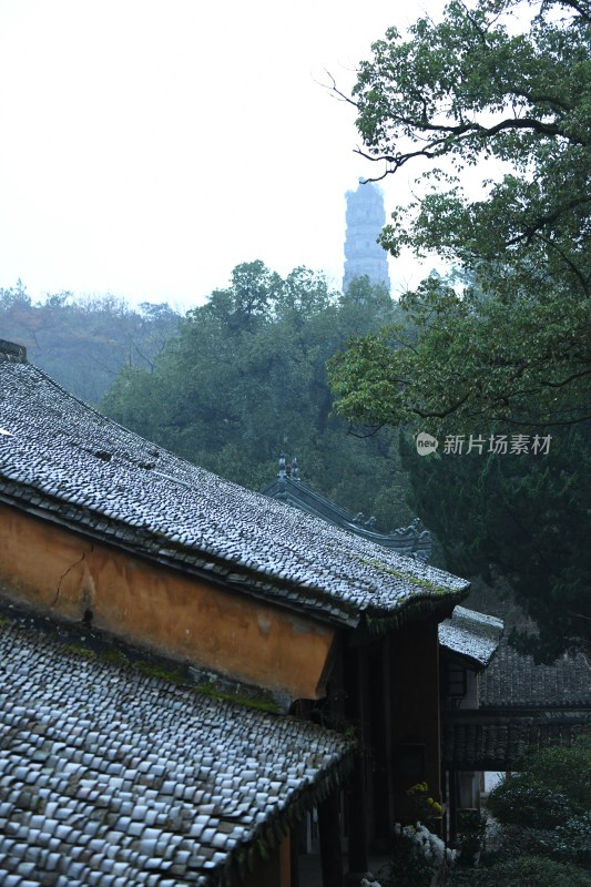 天台山千年古刹国清寺风景