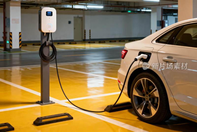 地下停车场电动汽车充电场景