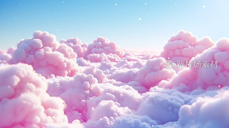 3D云层，梦幻唯美可爱天空云层