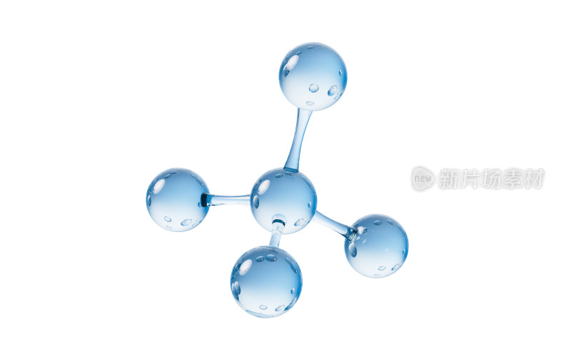 水分子精华液渲染结构展示