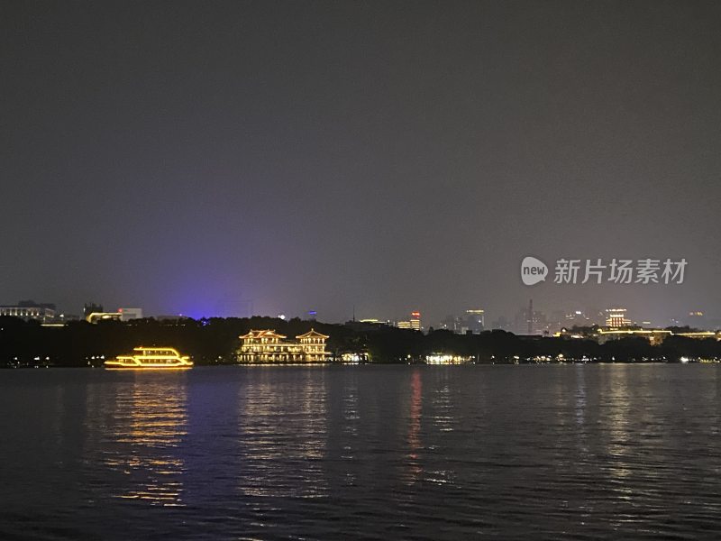 杭州西湖夜景游船