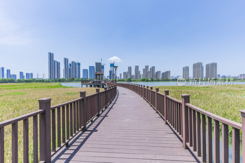 武汉洪山区杨春湖公园风景