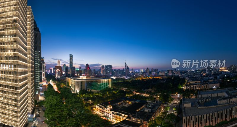 南京新街口大行宫夜景