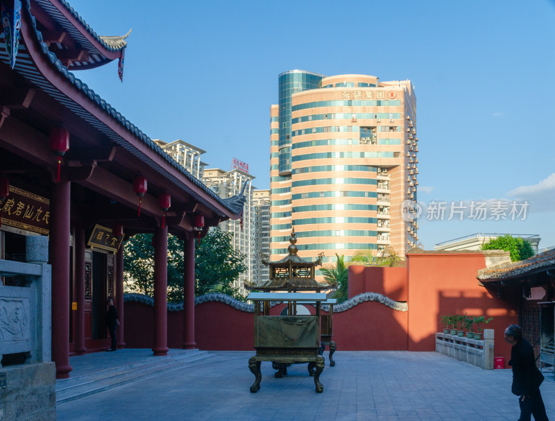 亚洲中国福建省福州市于山风景区九仙观