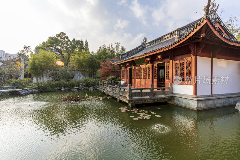 杭州上城区孔庙古园林风景