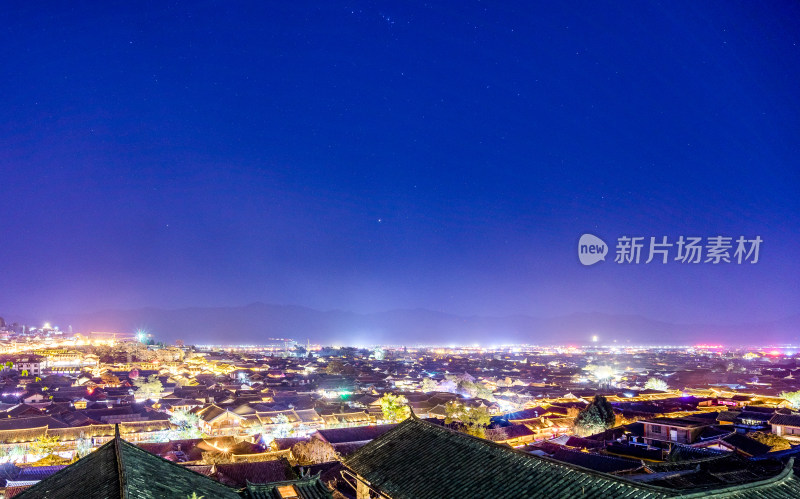 云南丽江古城夜景