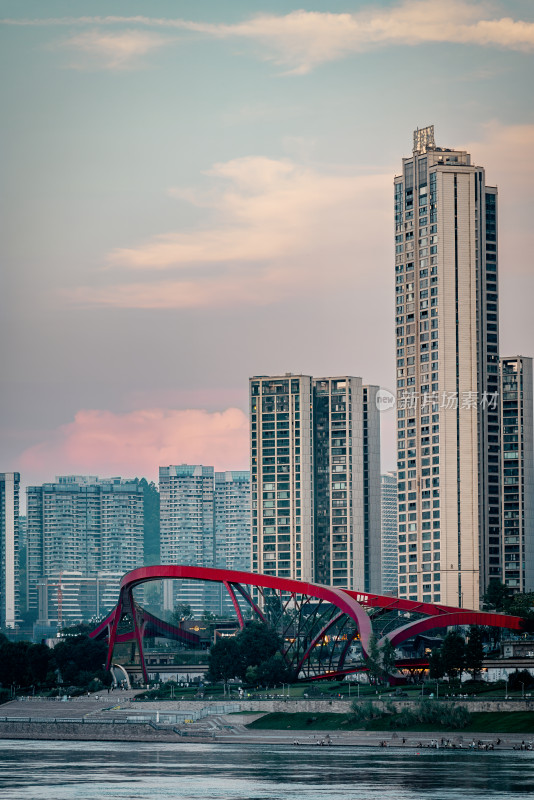 宜宾城市风景夜景江景