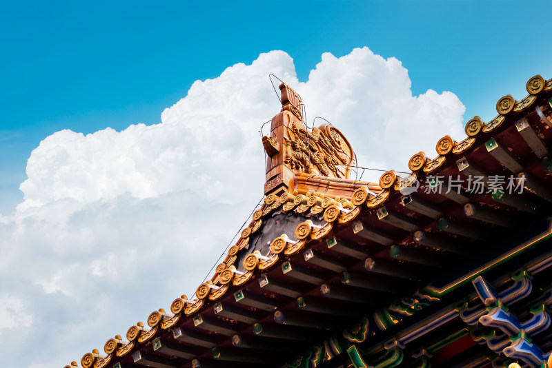 南京钟山风景名胜区明孝陵中的建筑风景