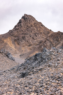 青海海西州茫崖黑独山-戈壁荒漠风光