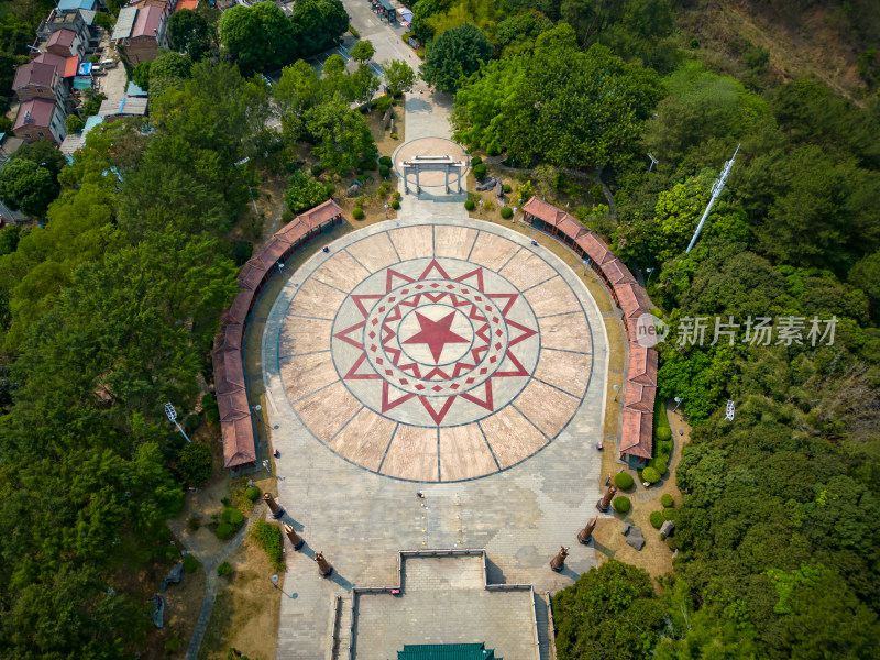 广西百色起义纪念园航拍摄影图