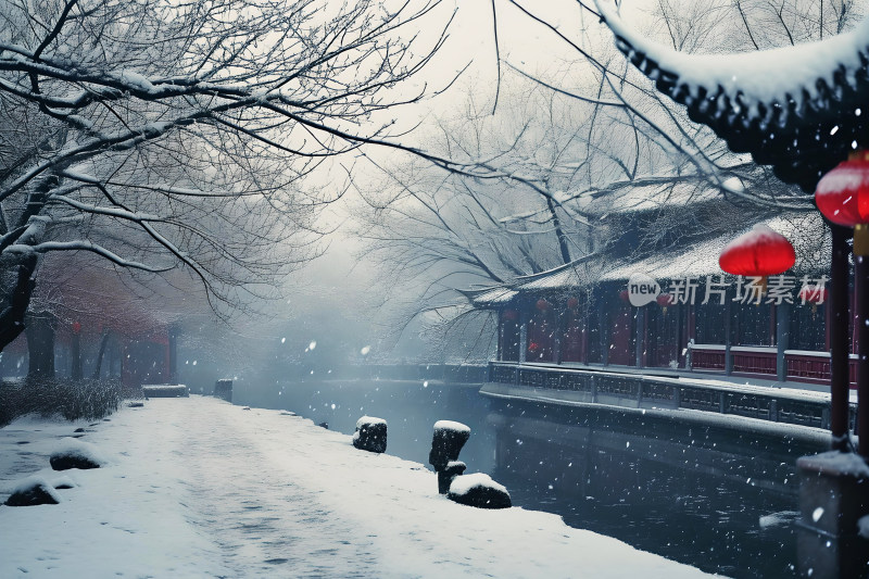 冬天背景大寒雪景壁纸