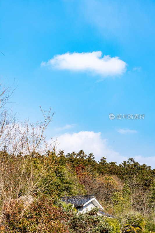 江苏镇江句容茅山风景区秋冬景观