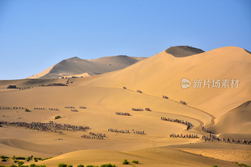 甘肃敦煌沙漠风景