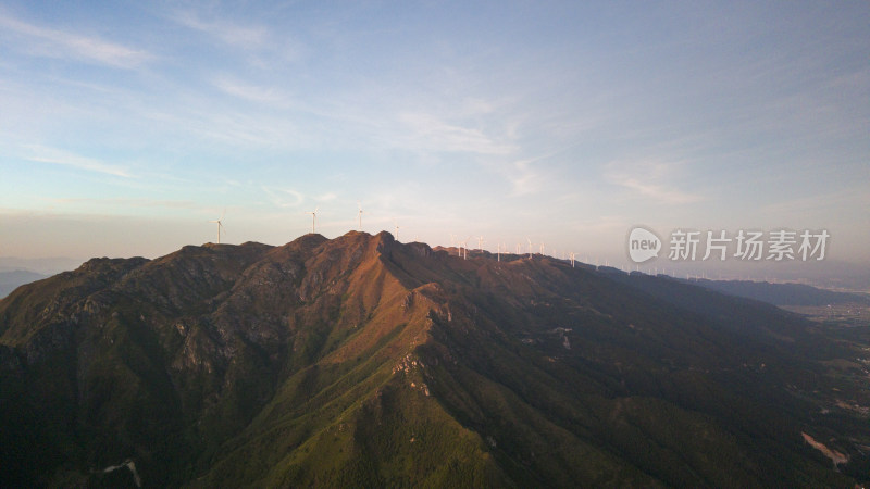 湖南郴州白云山风电场自然风光