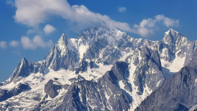 航拍云南玉龙雪山 航拍云南玉龙雪山